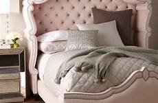 bed king beds haute house bedroom pink blush furniture queen wood antoinette california neiman interiors tufted marcus horchow trendir revamping