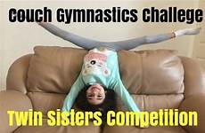 family gymnastics sisters challenge twin