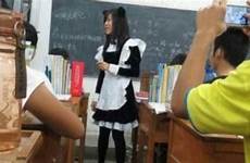 teacher maid china chinese french sexy wear dresses students class
