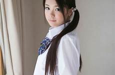 tsuruta kana schoolgirl gravure idol uniform kunjungi pilih papan