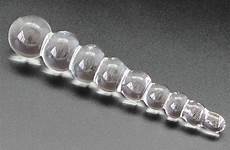 anal beads glass butt toys crystal men dildo plug 180mm toy female adult women