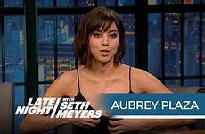 plaza aubrey dirty grandpa seth meyers night late flashed her audition producers wallpapers