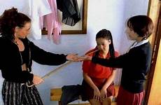 caning discipline cane ruler palm spanking punishment schoolgirl hands tawse gym slap