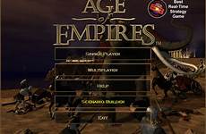 demo version game age empires title screen windows screenshots modestly informs strategy playing real time mobygames