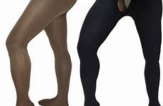 tights socks opaque warm footed 200d glossy