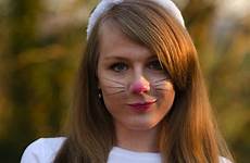 bunny rabbit sexy makeup cute halloween outfit ears costume easter face flawssy happy diy kids make costumes simple wonderland paint