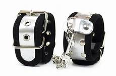 sex adult restraints pu cuffs handcuffs wrist bondage fetish toys leather hand game