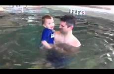 daddy swimming