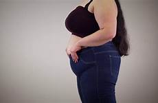 jeans overweight plump caucasian cellulite obesity