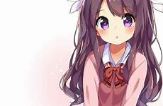 hair long anime girl short purple brown girls cute manga characters pixilart kawaii drawing oc choose board