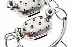 torture cbt iron crusher spiked mistress stainless femdom stretching stretcher