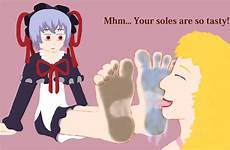 foot worship lieselotte request deviantart anime cute