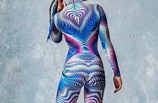 rave bodysuit bodysuits vrouwen kleding badinka psychedelic trippy mobius