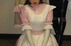 sissy maid mask female rubber doll latex dolls dress choose board