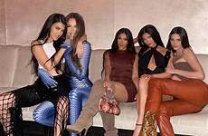 khloe kendall kylie jenner kourtney glamorous reunites divorce eldest wore patterned