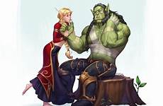 orc imagea croft dnd dungeons kissing