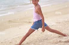 beach young girl tahiti alamy moorea stock