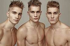 triplets male identical handsome twins estonian boys hans triplet twin models estonia brothers joel markus hot guys classify karl men
