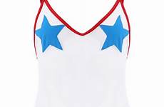 sheer transparent mesh swimwear stars through women swimsuit pieces red zaful patched star rosegal men clothing