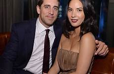olivia munn rodgers aaron boyfriend nude screening waist tiny hands deliver evil dailymail holds film cinched pencil highlights dress off