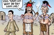 american indian native mohawk cartoon indians cartoons todays funny cartoonstock mohicans comics rebellion teen mohican illustration history dislike