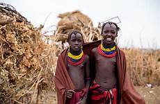 tribe africa daasanach hidden girls young projecting colors ethiopia paul