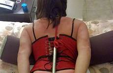 corset bondage hook anal blow job red