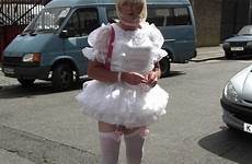 sissy public humiliation sissies frilly maid dresses slave tumblr nancy ball maids boy dress micro dressed uniform outfits prissy lace