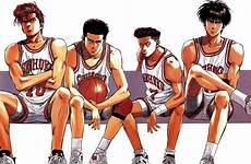 slam dunk hanamichi sakuragi mitsui rukawa