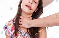 choking neck girl hand young stock shot studio shutterstock search