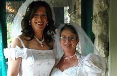 bride wedding groom sissy couples transgender women couple lesbian who male crossdressing crossdresser female dress vows getting marriage mother dresses