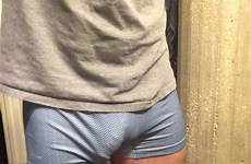 bulge vpl boner freeballing erection donkey underwear