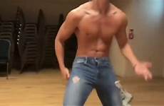 shirtless men handsome dance