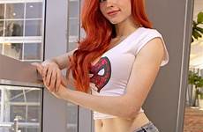 amouranth kaitlyn siragusa nerdy cosplayer croft redheads cosplaygirls tracer spiderman cosplaynewsnetwork