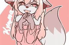 furry anime cute fox wolf pink kawaii drawings girls oc neko yiff deviantart little animals cartoon animal choose board character