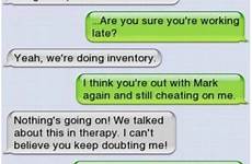 cheating caught texts funny make awkward not work seriously alone checked changes therapy yourself those does last time