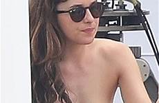 dakota johnson nude topless leaked bikini tits boobs yellow shades fifty steele anastasia sexy darker celebrity set sex real wet