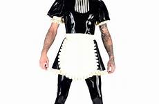 maid men outfit latex dress uniform rubber male missy apon leggings hot sexy heavy ii hard collection available part now