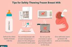milk breast defrost warm frozen thaw use