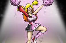 bimbo tf hypno cheerleader rubber deviantart redflare500 comics time cartoons deviant drawings full