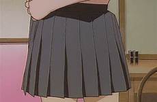 gif anime skirt animated cute tumblr pleated gifs mini japanese manga find notes