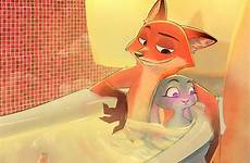 judy nick zootopia wilde bath hopps fox comic tumblr odwiedź female taking