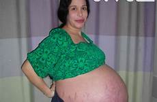 octuplets baby mother bumps birth suleman nadya her stomach mum enormous eight before pregnant days just ready bares giving burst