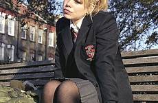 billie suspenders schoolgirl tights dreadful skirt tight emma bunton swindon