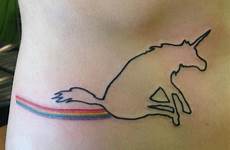 unicorn butt tatoos