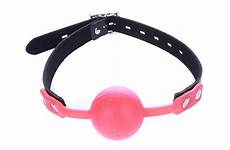 gag harness head bdsm ball mouth open red pu restraints silicone bondage leather adult toys men game sex women