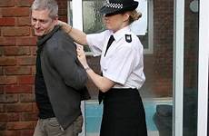 policewoman him arrested wpc cuffed handcuff struggling marched prisoner victory cuffs uniforms