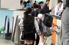 japanese grope chikan schoolgirls women trains station men who