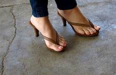 flops heeled sandal toes mule füße gorgeous