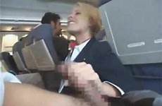 stewardess blowjob handjob busty gives pov